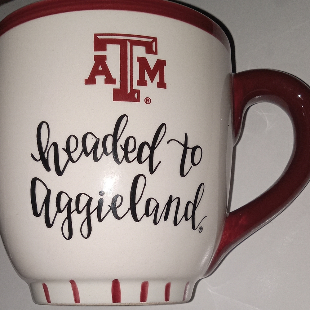 Texas A&M Aggieland Red and White Mug